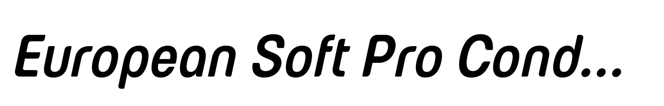 European Soft Pro Condensed Medium Italic